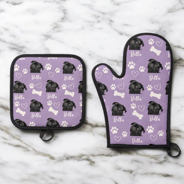 Set De Manoplas Fotografía Mascota personalizada púrpura Perro Lov (Subido por el creador)