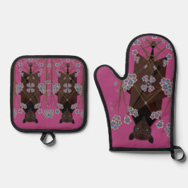 Set De Manoplas Fox Boysenberry volador