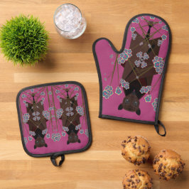 Set De Manoplas Fox Boysenberry volador