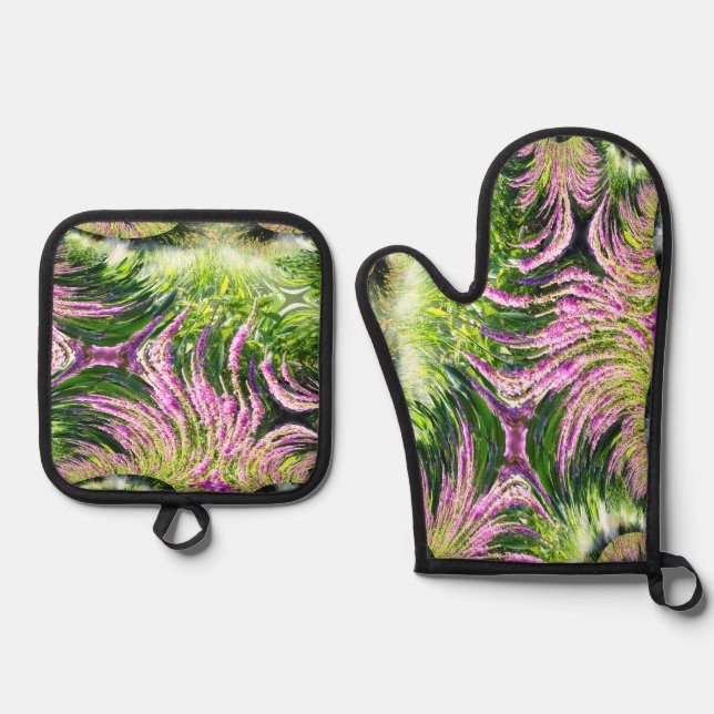 Set De Manoplas Fractal de paisajes de bog (Anverso)