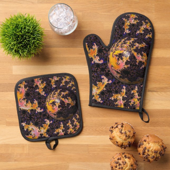 Set De Manoplas Fractal Firestorm Sphere (De arriba hacia abajo)