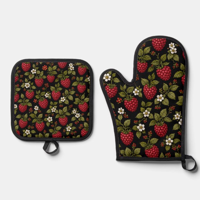 Set De Manoplas Frambuesas (Anverso)