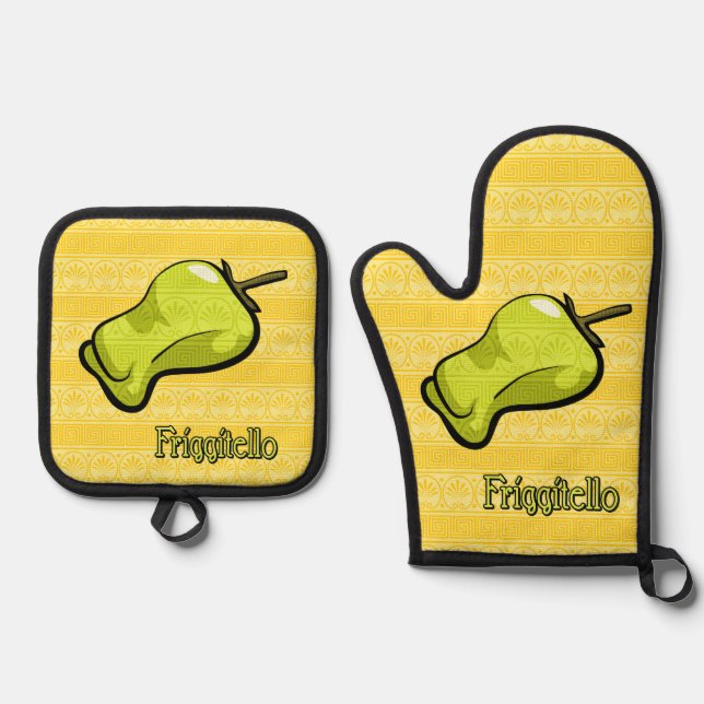 Set De Manoplas Friggitello Chili Pepper (Anverso)