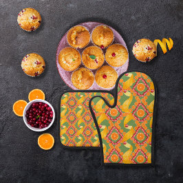 Set De Manoplas Fruits and zest green