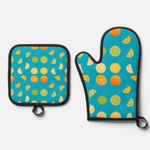 Set De Manoplas Fruta del cítrico