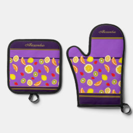 Set De Manoplas Frutas frescas de verano