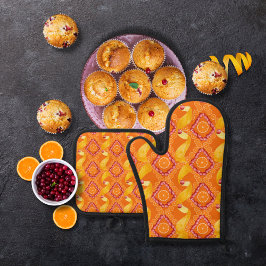 Set De Manoplas Frutas y ralladura de naranja