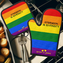 Set De Manoplas Fuerza en la diversidad. Día del Orgullo de la Ban