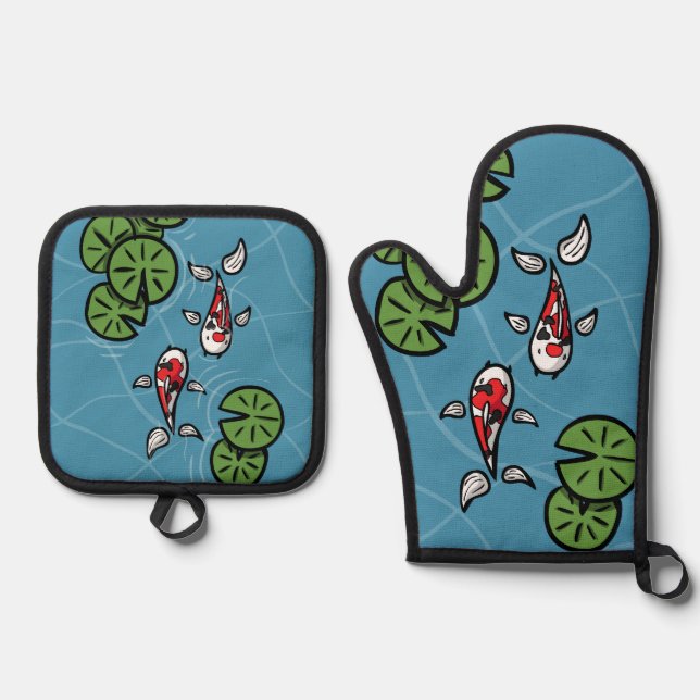 Set De Manoplas Fuku y Heiwa el Koi (Anverso)