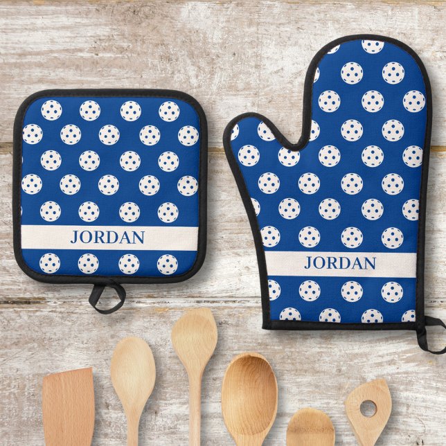 Set De Manoplas Fun Pickleball Pattern Player Regalo Añadir texto  (Subido por el creador)