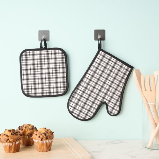 Set De Manoplas Funda blanca/negra (Insitu (colgante))