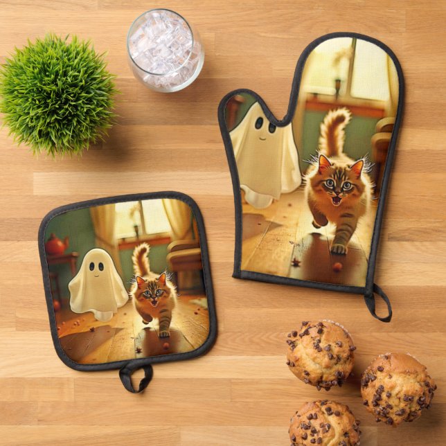 Set De Manoplas Funny Kitten Spooky Friend (De arriba hacia abajo)