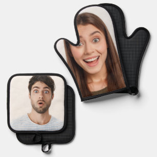 Set De Manoplas Funny personalizado dos imágenes de foto personali