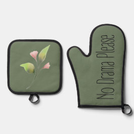 Set De Manoplas Funny Quote No Drama Please Decor For Home