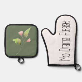 Set De Manoplas Funny Quote No Drama Please Decor For Home