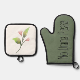 Set De Manoplas Funny Quote No Drama Please Decor For Home