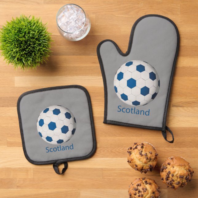 Set De Manoplas Fútbol Escocia (De arriba hacia abajo)