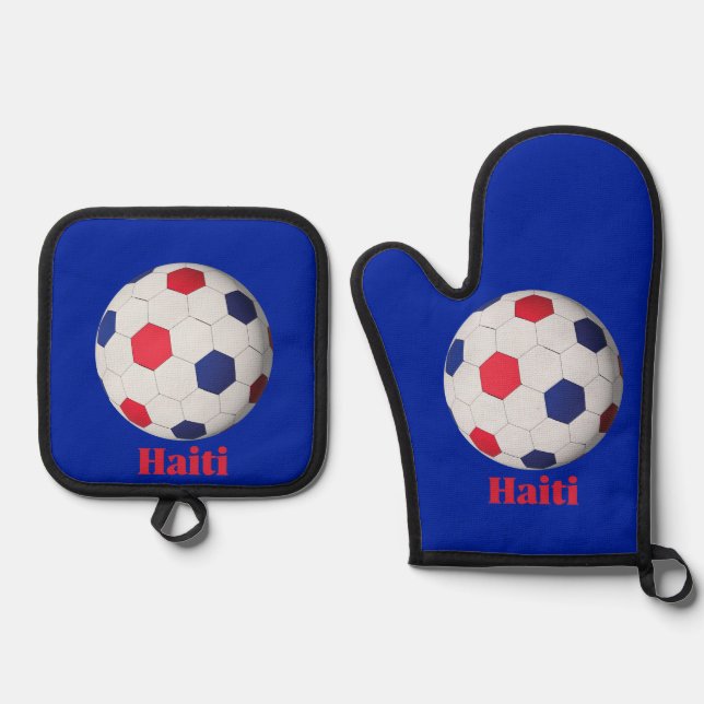 Set De Manoplas Fútbol Haitiano (Anverso)