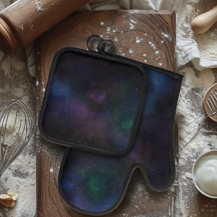Set De Manoplas Galaxia de la Nebulosa Velo Celeste Campo Estelar 