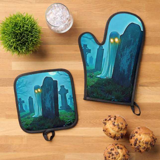 Set De Manoplas Gantasma inquietante de Graveyard Ghost (De arriba hacia abajo)