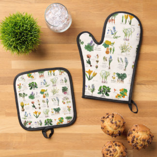 Set De Manoplas Gardener's harvest and cooking apron.