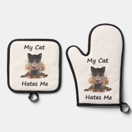 Set De Manoplas Gato caprichoso