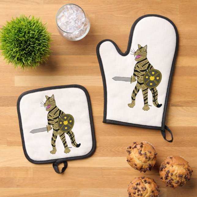 Set De Manoplas Gato guerrero (De arriba hacia abajo)