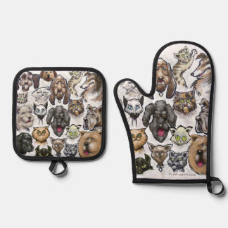Set De Manoplas Gatos y perros