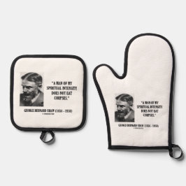 Set De Manoplas George B. Shaw Spiritual Intensity Not Eat Corpses