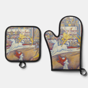 Set De Manoplas Georges Seurat - El circo