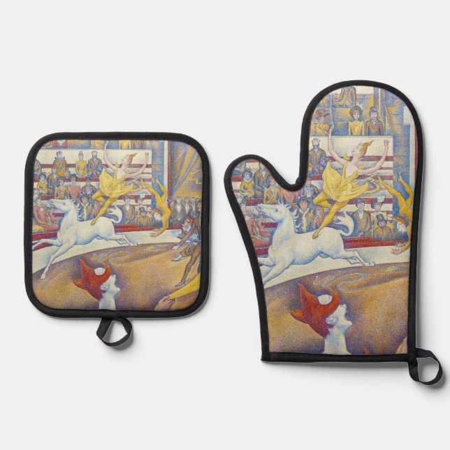 Set De Manoplas Georges Seurat - El circo (Anverso)