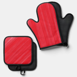 Set De Manoplas Glamour rojo