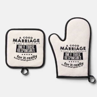 Set De Manoplas Good Marriage is Like a Casserole