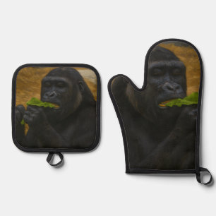Set De Manoplas Gorilla Grace - Retrato de vida salvaje realista