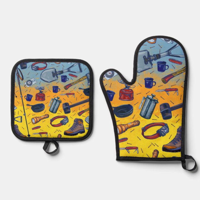 Set De Manoplas Got matches ombré All over print (Anverso)