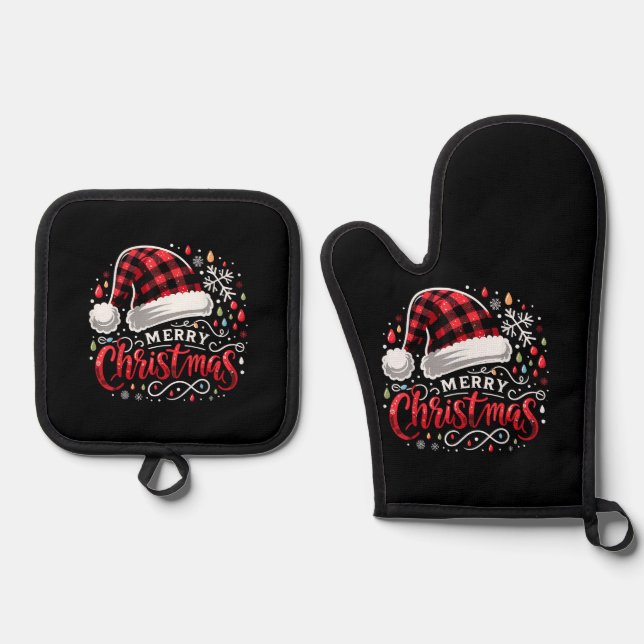 Set De Manoplas Graciosa Feliz Navidad (Anverso)