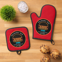 Set De Manoplas Grillmaster Grilling BBQ