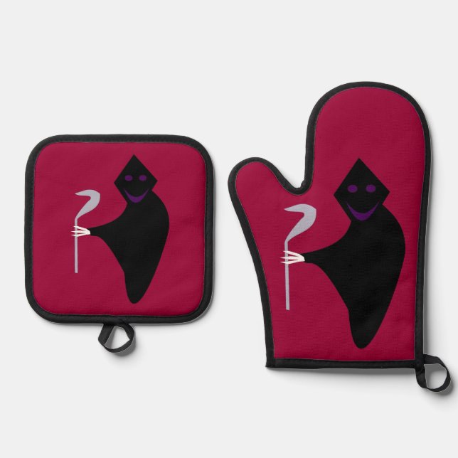 Set De Manoplas Grim Reaper Halloween (Anverso)