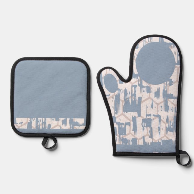 Set De Manoplas Gris Azul  (Anverso)