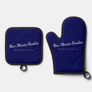 Set De Manoplas Guante de horno azul marino, juego de salvamantele