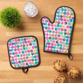 Set De Manoplas Guante de horno Colour Pop – Cocina divertida con