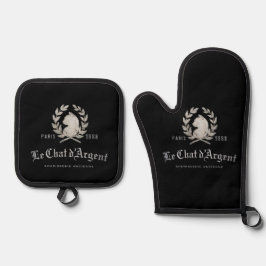 Set De Manoplas Guantes de horno para chefs ejecutivos de Le Chat