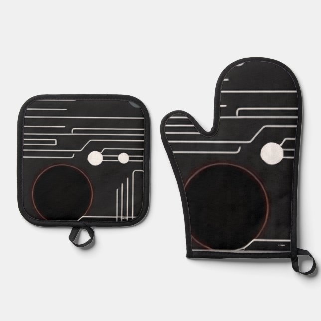 Set De Manoplas Guantes de horno y agarraderas (Anverso)