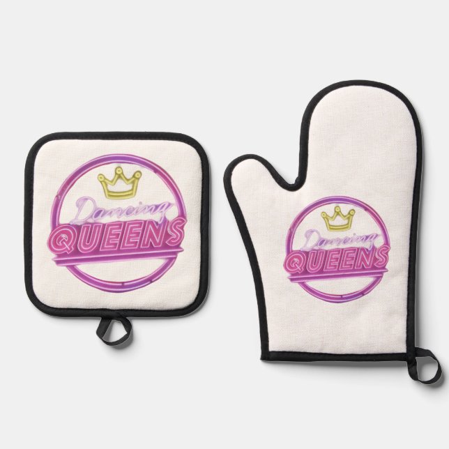 Set De Manoplas Guantes de horno y agarraderas (Anverso)
