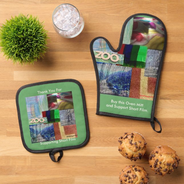 Set De Manoplas Guantes de horno y agarraderas (De arriba hacia abajo)