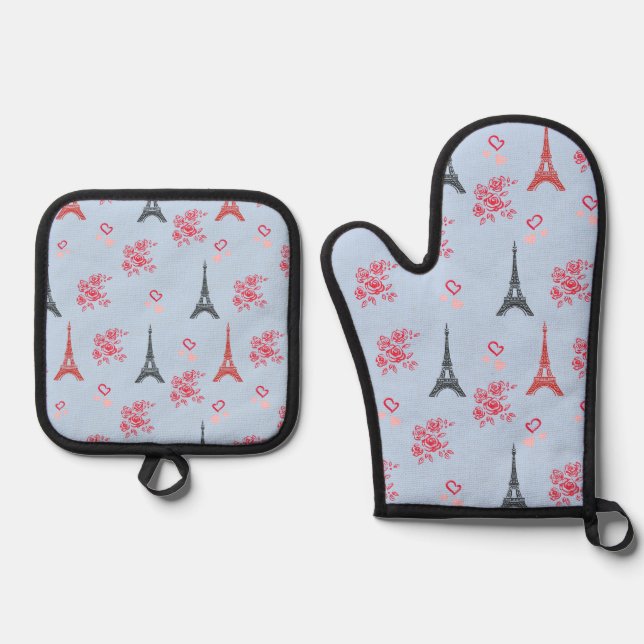 Set De Manoplas Guantes de horno y agarraderas (Anverso)