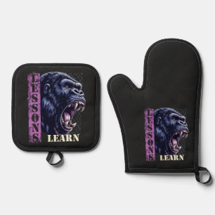 Set De Manoplas Guantes de horno y agarraderas de olla de gorila e