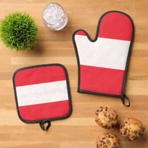 Set De Manoplas Guantes de horno y protectores de olla, bandera de