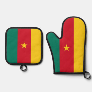 Set De Manoplas Guantes de horno y protectores de olla, bandera de