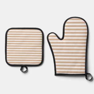 Set De Manoplas Guantes de horno y protectores de olla beige taupe